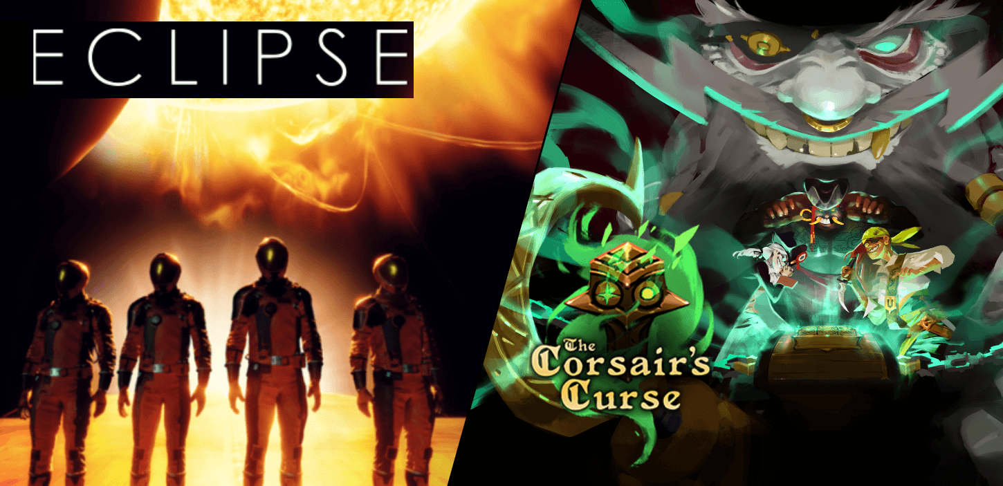 Corsair's Curse and Eclipse VR game logos